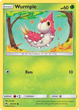 Wurmple 023/214 - SM  Lost Thunder