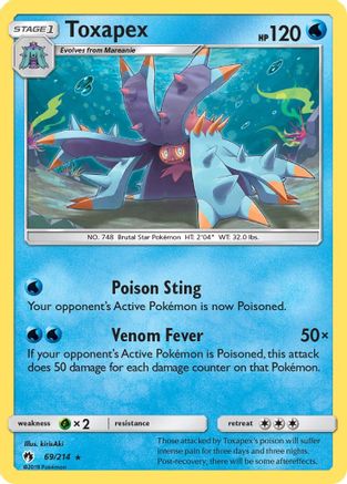 Toxapex 069/214 - SM  Lost Thunder