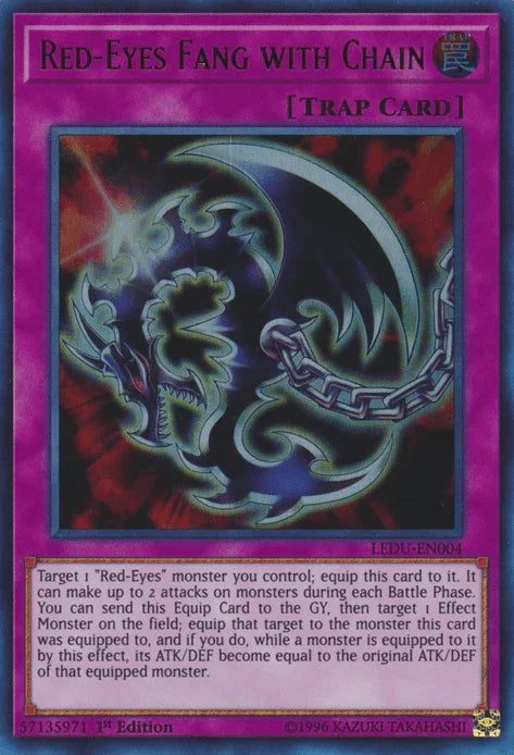 Red-Eyes Fang with Chain [LEDU-EN004] Ultra Rare