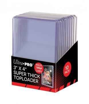 3" x 4" Clear Thick 180PT Toploaders (10ct)