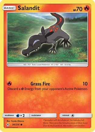 Salandit 030/214 - SM  Unbroken Bonds Reverse Holofoil