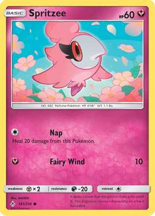 Spritzee 141/214 - SM  Unbroken Bonds Reverse Holofoil