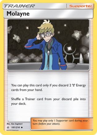 Molayne 181/214 - SM  Unbroken Bonds Reverse Holofoil