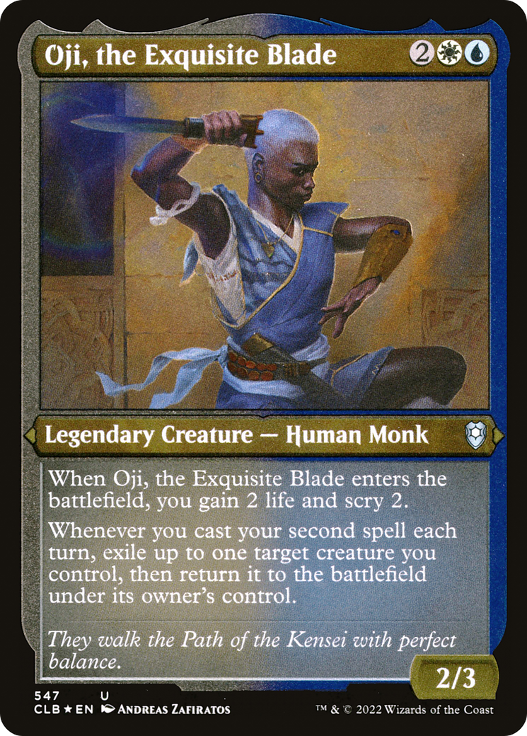 Oji, the Exquisite Blade (Foil Etched) (CLB-547) - Commander Legends: Battle for Baldur's Gate Foil