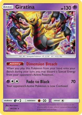 Giratina 086/236 - SM  Unified Minds Holofoil