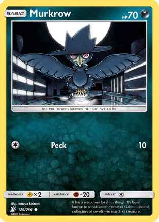 Murkrow 129/236 - SM  Unified Minds