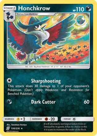 Honchkrow 130/236 - SM  Unified Minds