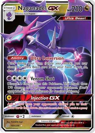 Naganadel GX 160/236 - SM  Unified Minds Holofoil