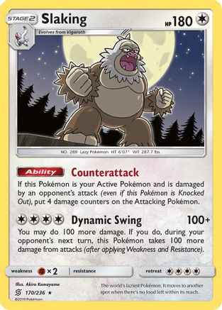 Slaking 170/236 - SM  Unified Minds Reverse Holofoil