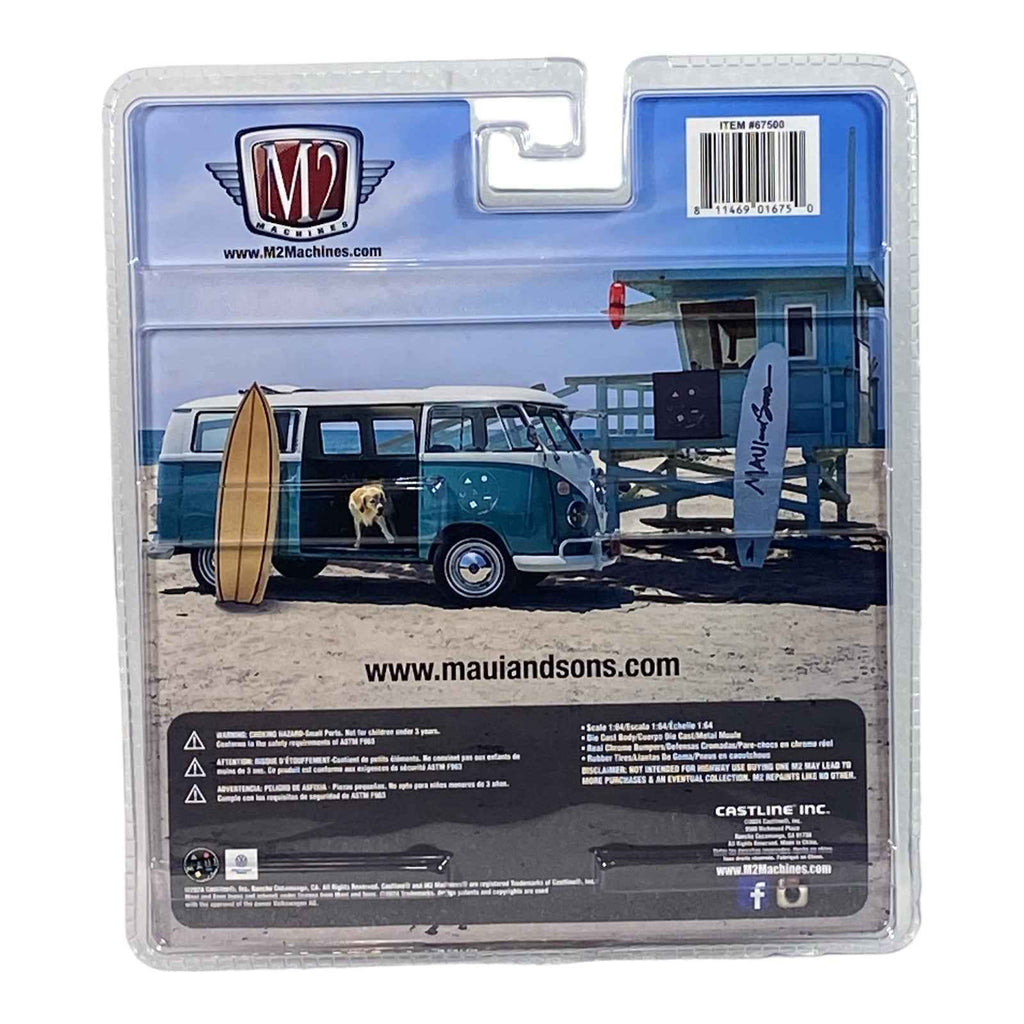 1959 VW Microbus U.S.A. Model - Maui and Sons - M2 Machines Diorama