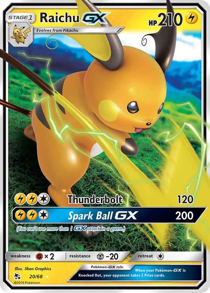 Hidden Fates Tin Raichu GX