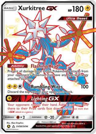 Xurkitree GX SV58/SV94 - Hidden Fates Shiny Vault Holofoil