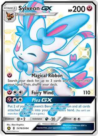 Sylveon GX SV76/SV94 - Hidden Fates Shiny Vault Holofoil