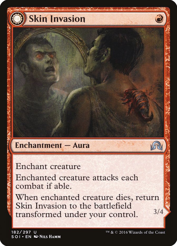Skin Invasion // Skin Shedder (SOI-182) - Shadows over Innistrad: (Double Faced Transform)