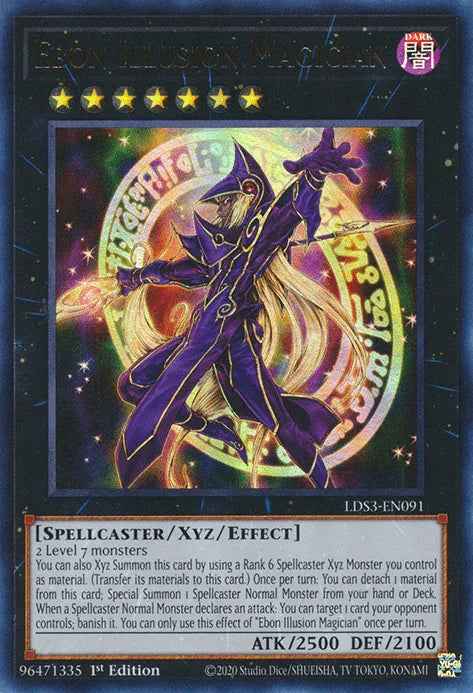 Ebon Illusion Magician [LDS3-EN091] Ultra Rare
