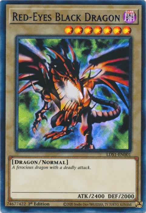 Red-Eyes Black Dragon (Blue) [LDS1-EN001] Ultra Rare