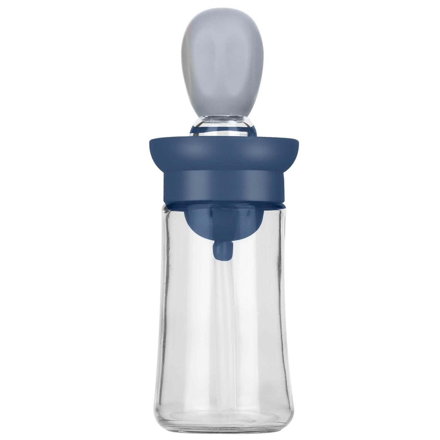 2-in-1 Glass Olive Oil Dispenser with Silicone Dropper