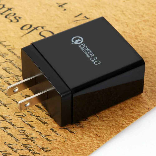 2-Pack: 3 Port LED Fast Quick Charge QC 3.0 USB Hub Display Wall Charger Adapter US Plug