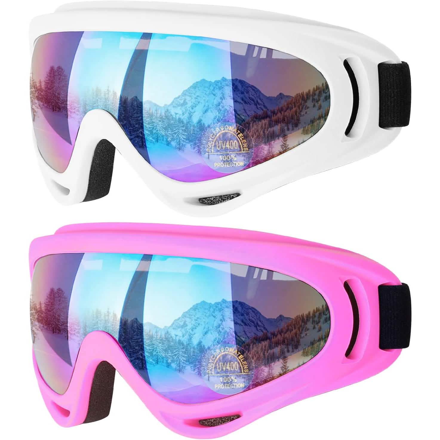2-Pack: Anti-Scratch Dustproof Sports Goggles