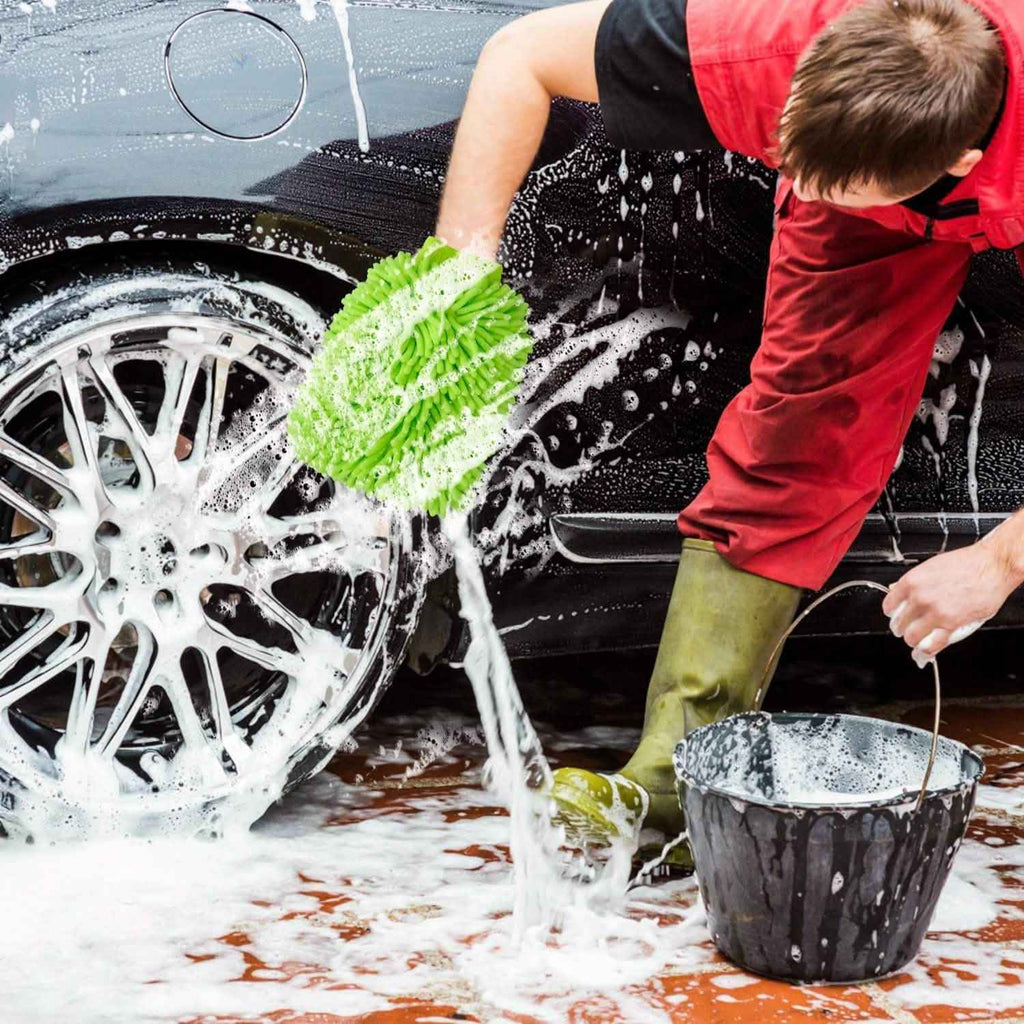 2-Pack: Car Wash Mitt Car Washing Gloves