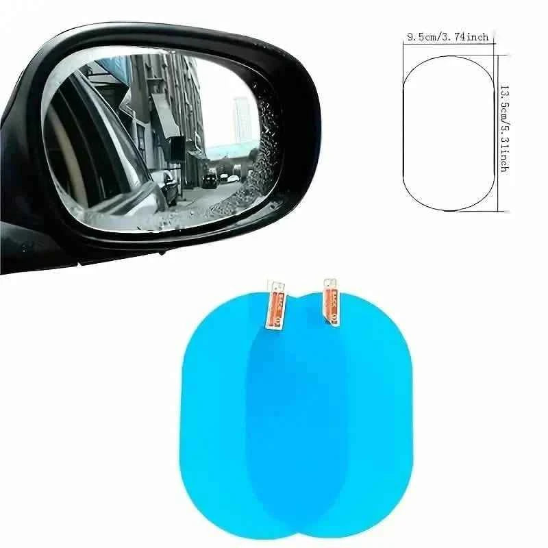2-Pack: Car Waterproof Transparent Film Rearview Mirror Protection