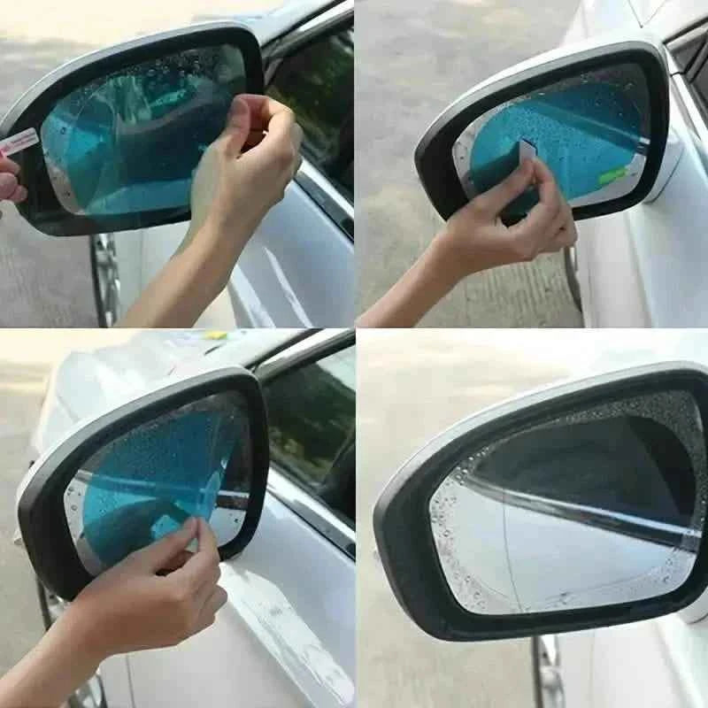 2-Pack: Car Waterproof Transparent Film Rearview Mirror Protection