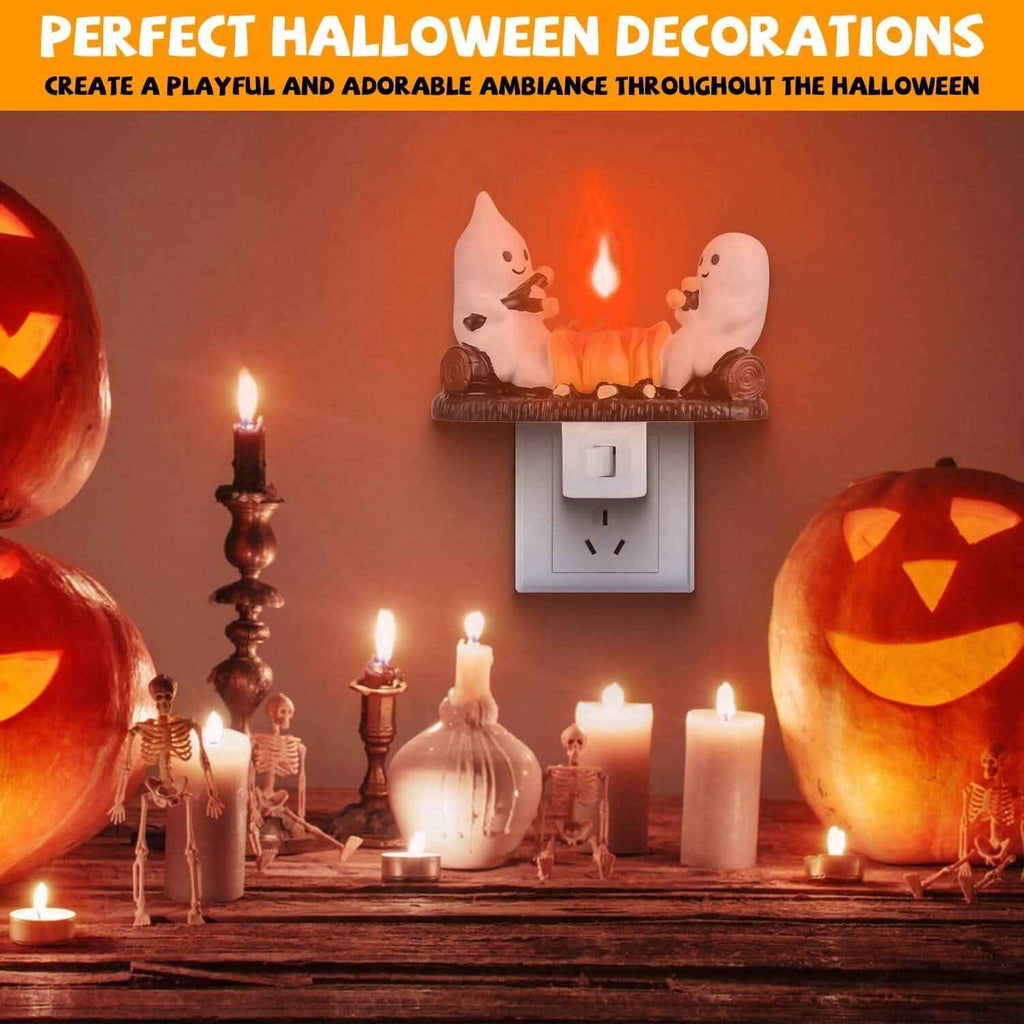 2-Pack: Ghost Campfire Flickering Flame Night