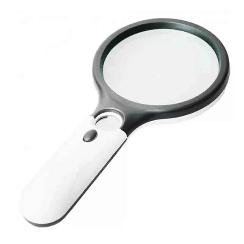 2-Pack: LED Light 45x Magnifying Glass Lens Mini Pocket Handheld Microscope