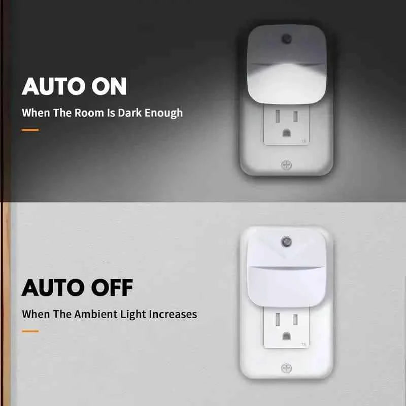 2-Pack: LED Night Light, Night Lights Plug Into Wall With Dusk-to-Dawn Sensors