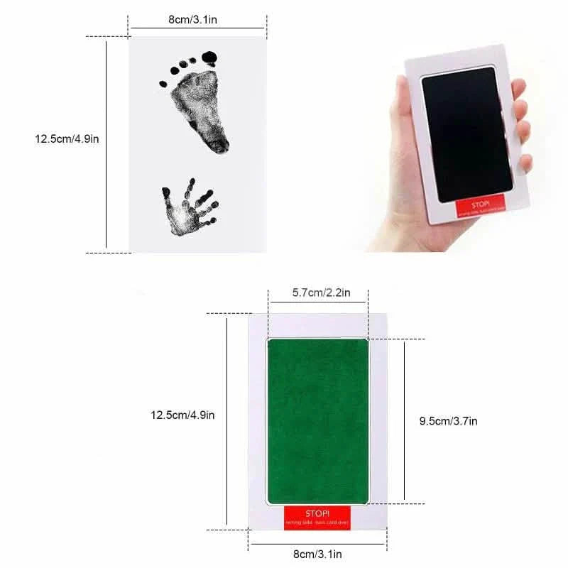2-Pack: Non-toxic Ink Pads Pet Paw Print Pad Inkless Clean Touch Ink Kit