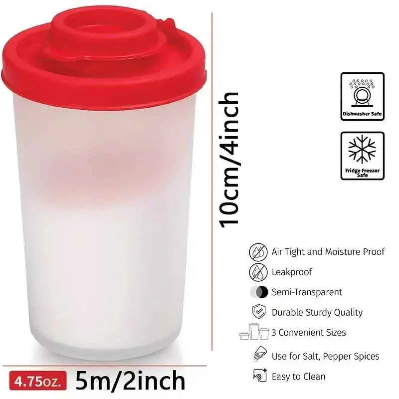 2-Pack: Salt and Pepper Shakers Moisture Proof Set