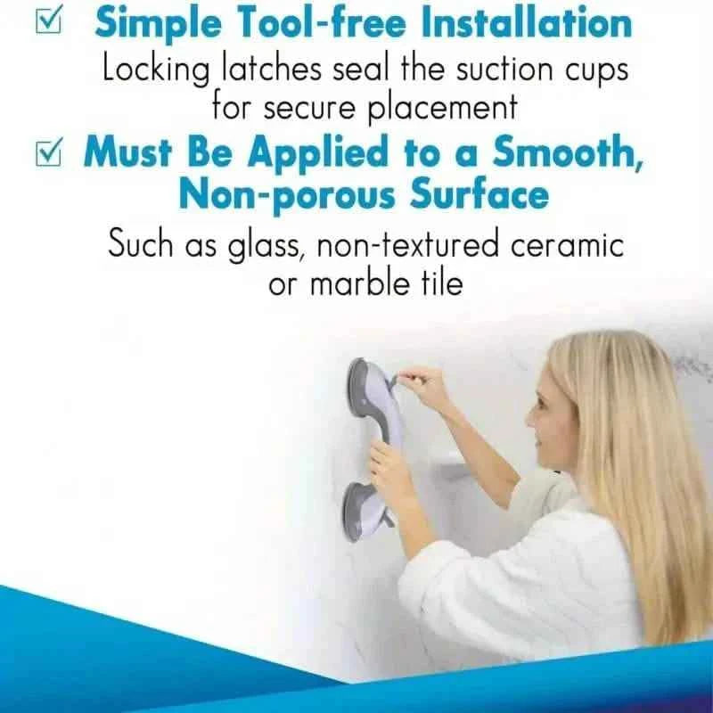 2-Pack: Shower Handle Grab Bars For Bathtubs And Showers