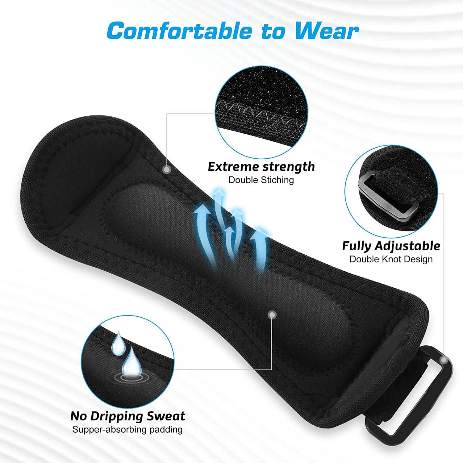 2-Pack: Stabilizer Straps for Knee and Patella Pain Relief