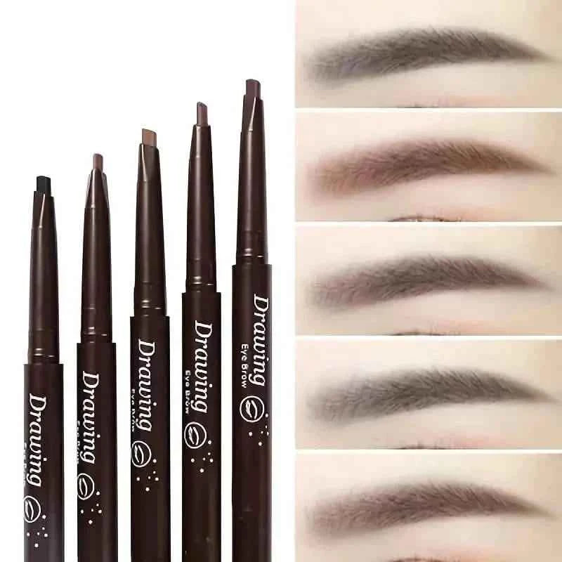 2-Pack: Natural Makeup Double Heads Automatic Eyebrow Pencil Waterproof Long-lasting