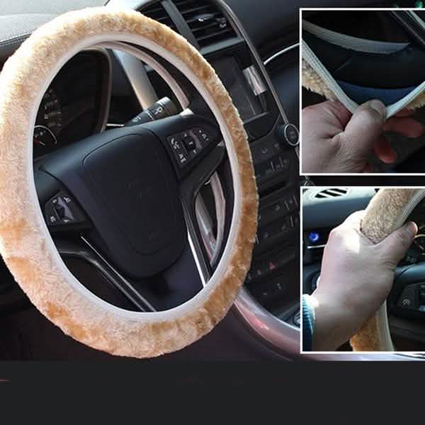 2-Piece: Car Steering Wheel Cover