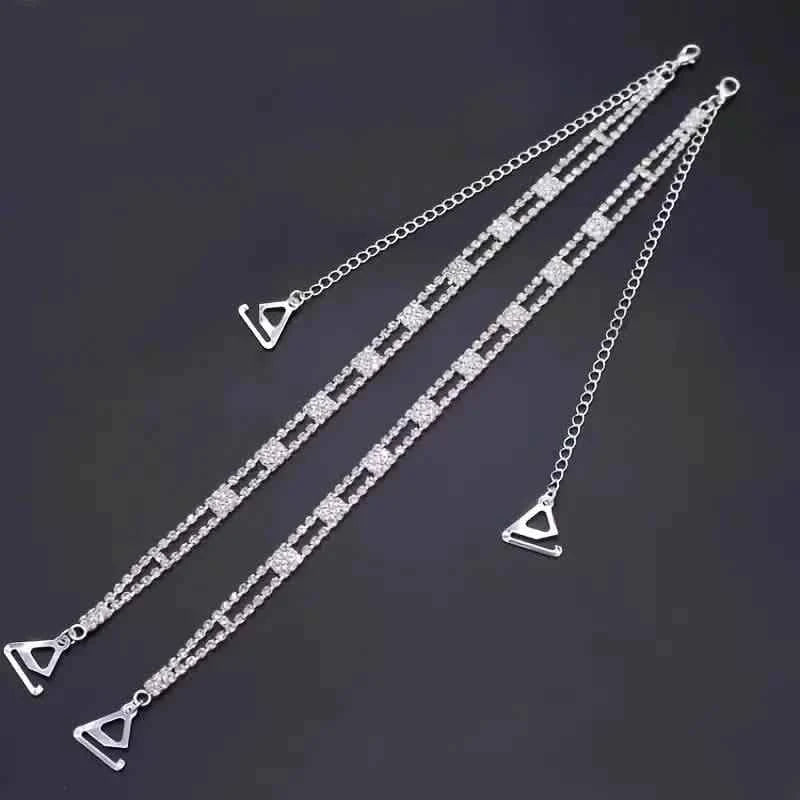 2-Piece Set: Elegant & Sexy Rhinestone Bra Straps