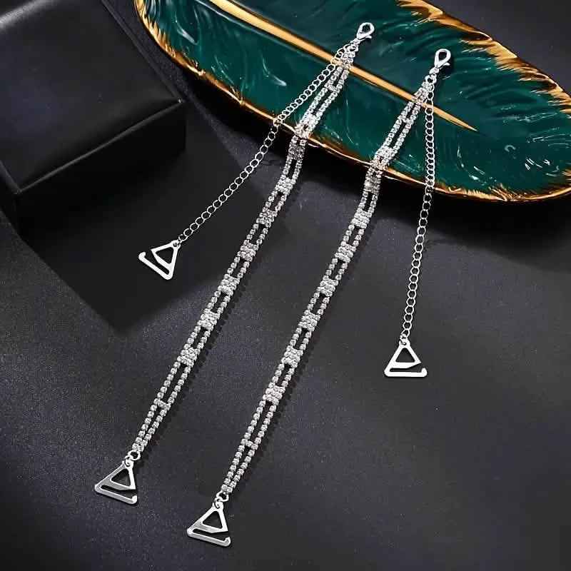 2-Piece Set: Elegant & Sexy Rhinestone Bra Straps