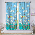 2-Piece Set: Kidz Mix Rainbow Unicorn Window Panel Pair