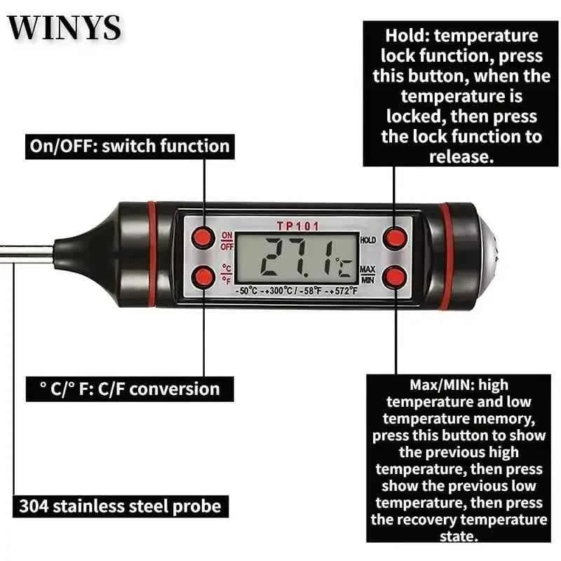 2-Piece Set: Multi-functional Thermometer Pen with High Accuracy and Instant Read