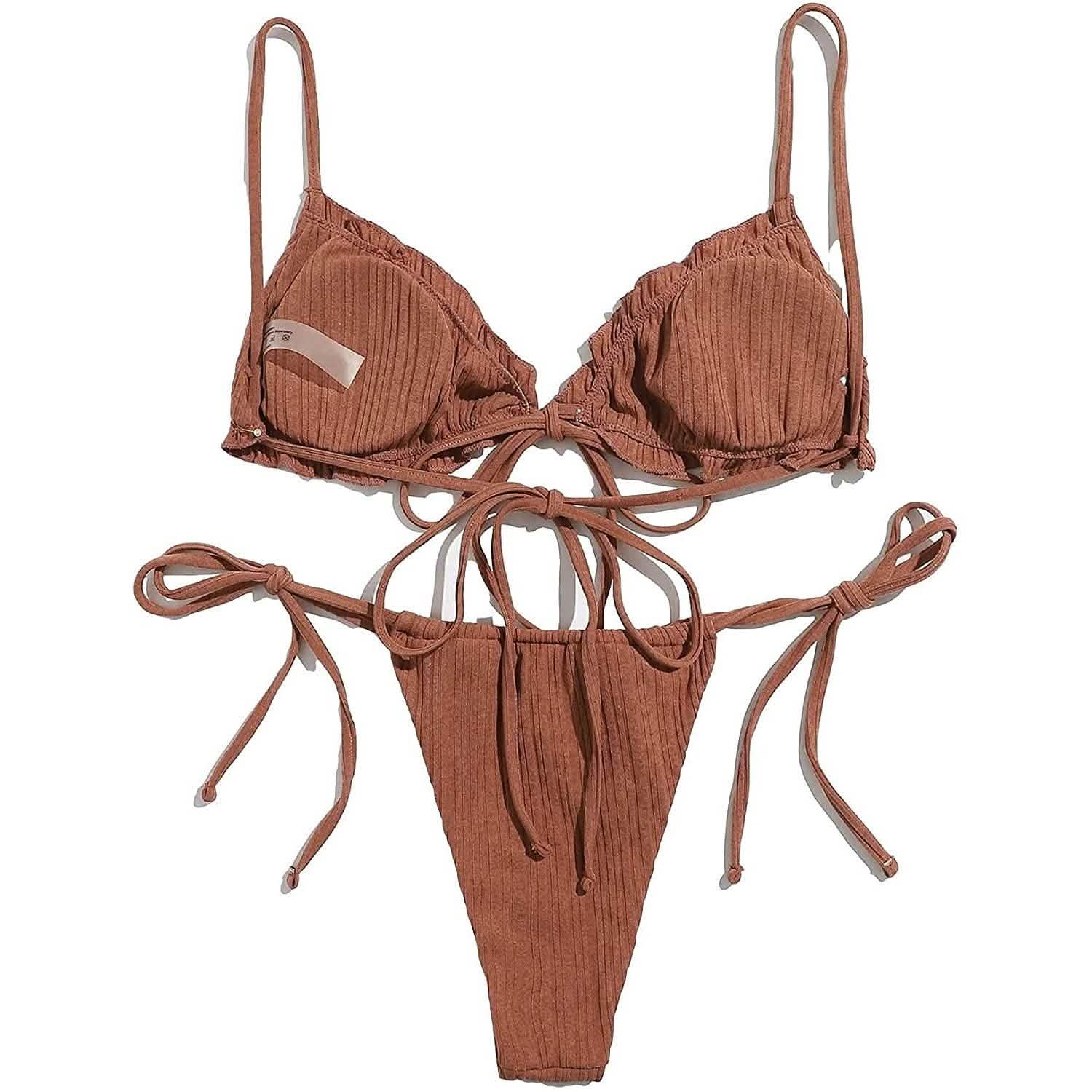 2-Piece Set: Thong Brazilian Bikini Swimsuit