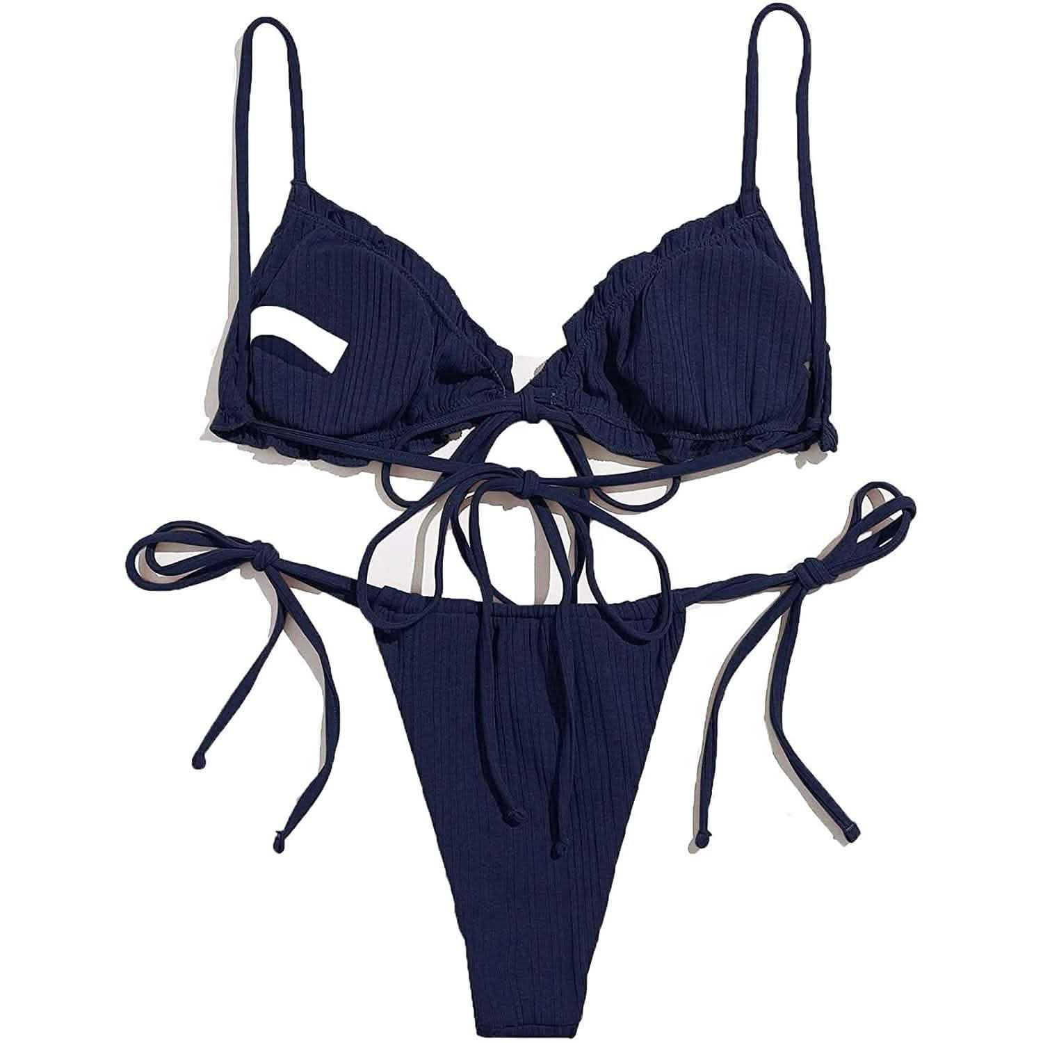 2-Piece Set: Thong Brazilian Bikini Swimsuit
