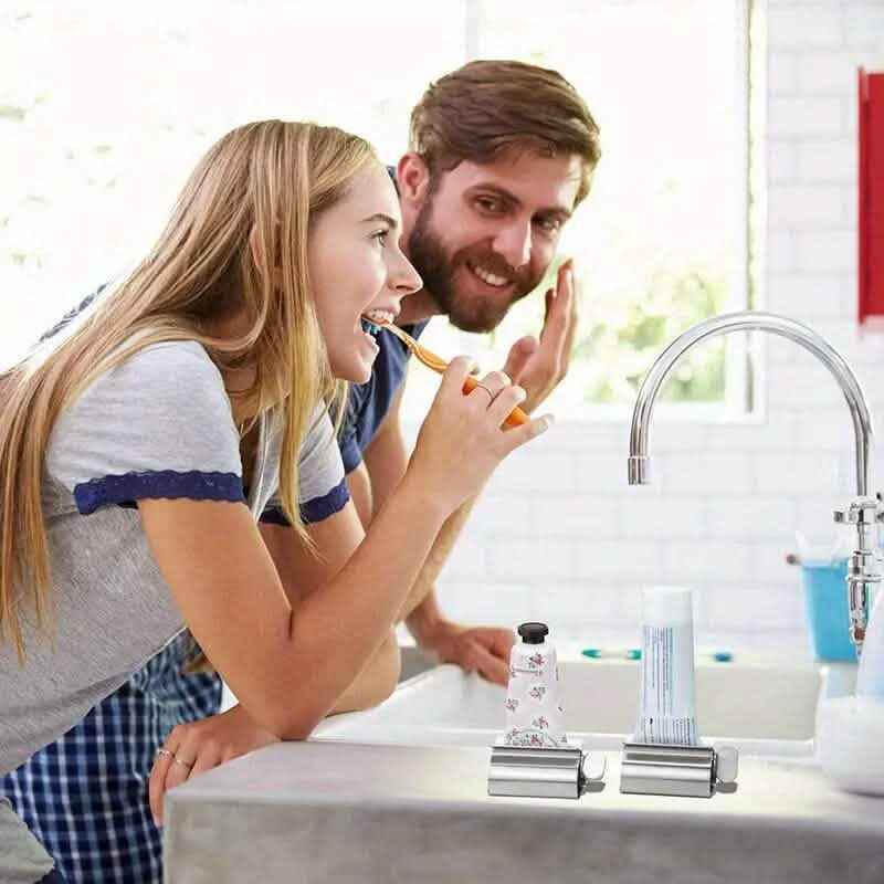 2-Pieces: Stainless Steel Toothpaste Squeezer