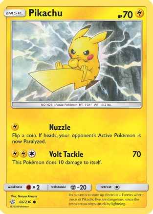 Pikachu 066/236 - SM  Cosmic Eclipse
