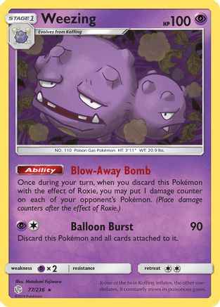 Weezing 077/236 - SM  Cosmic Eclipse