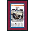Framed Denver Post Colorado Avalanche 2022 Stanley Cup Champions 14x24 Hockey Newspaper Cover Photo Professionally Matted V2