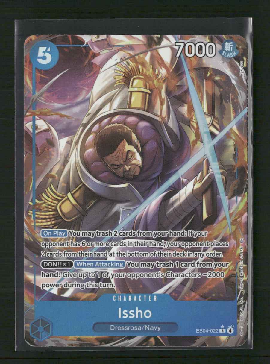Issho - EB04-022 (Alternate Art) #EB04-022 R - One Piece The Azure Sea's Seven