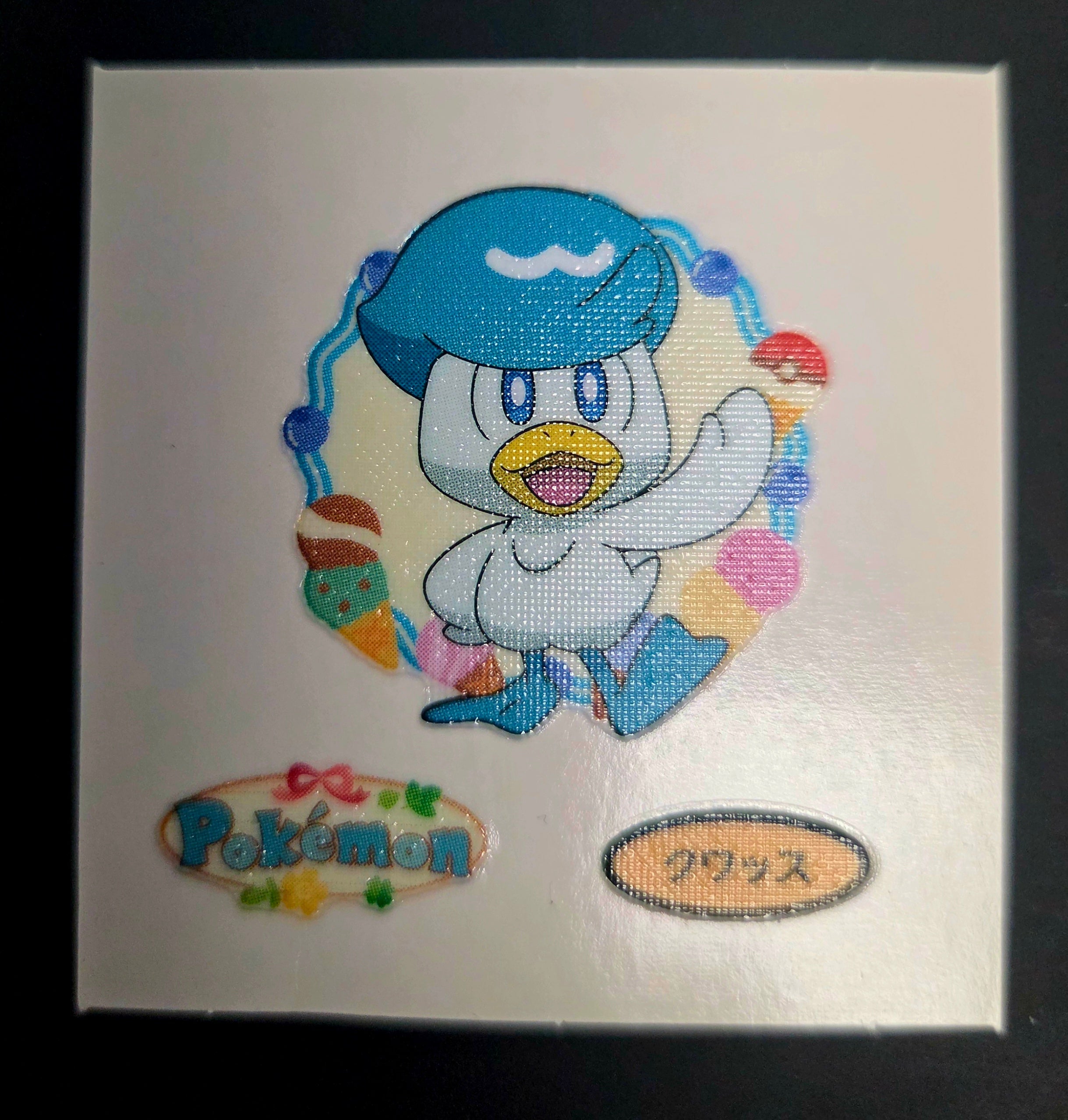 Pokemon Bread Seal Deco Character Sticker - Quaxly