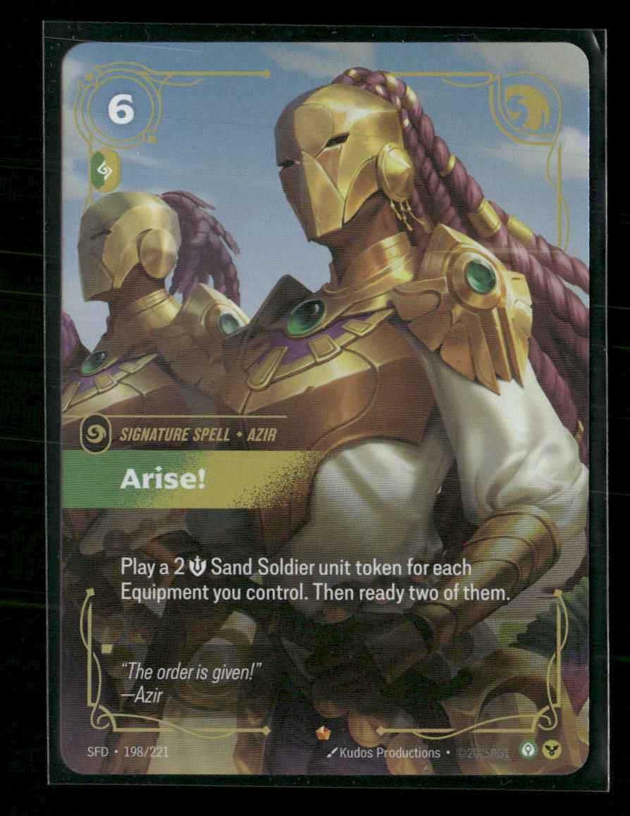 Arise! #198/221 Epic - Riftbound Spiritforged