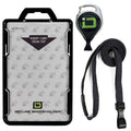 Secure Badge Holder Duolite ® Vertical 2 ID Card Holder, Retractable Reel, and Lanyard Bundle