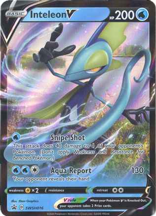 Inteleon V SWSH016/307 - SWSH Sword & Shield Promo Cards Holofoil